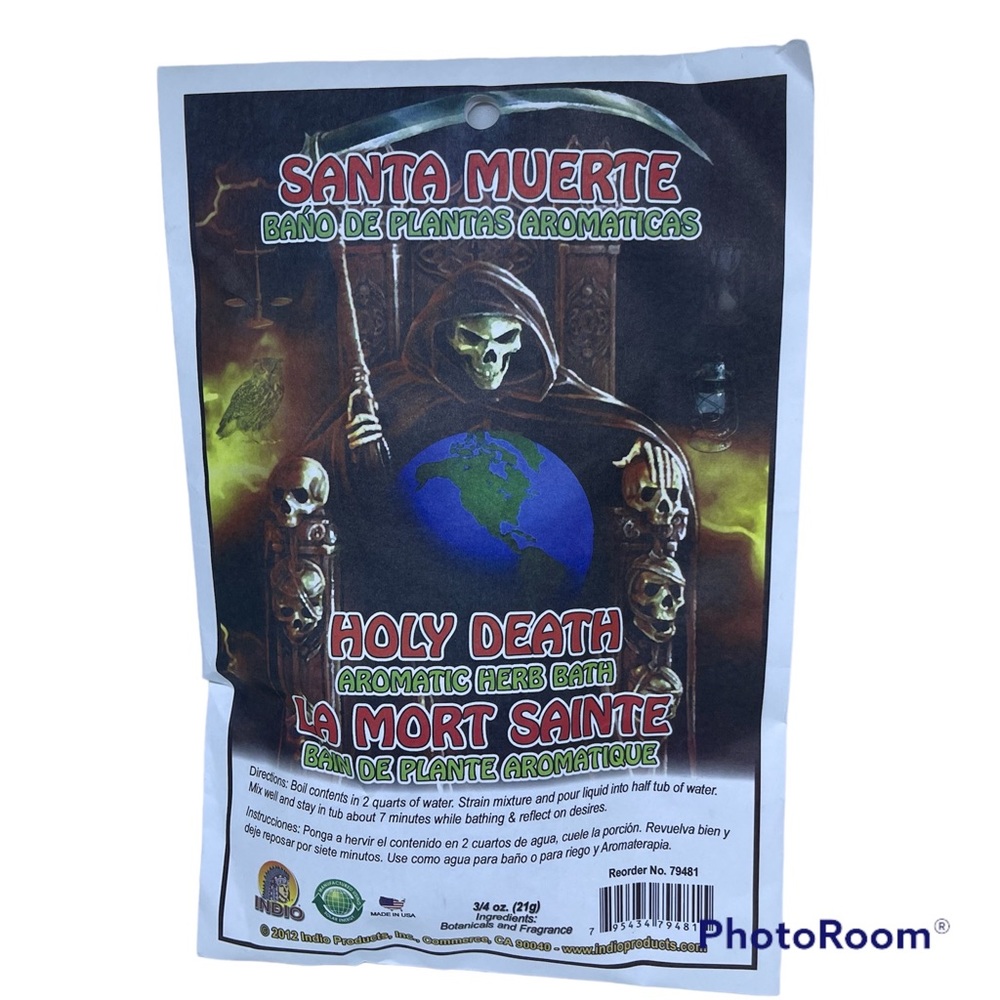 Holy death aromatic Herb bath/ baño aromático de hierbas La Santa Muerte